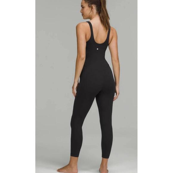 Lululemon Align Bodysuit 25” Black Size 8 Womens Jumpsuit One Piece - Picture 1 of 9